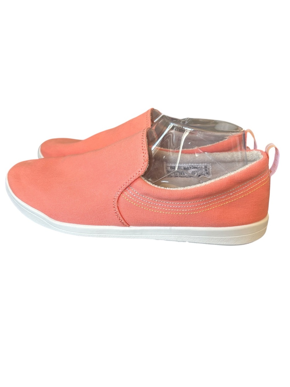 VIONIC Beach Marshall Peach Slip On Canvas Sneaker Size 9.5